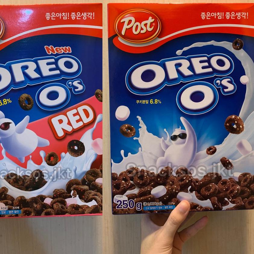 

۞ Post OREO O's Cereal Original / Post Oreo O’s Red with 250g-Made In Korea ➾
