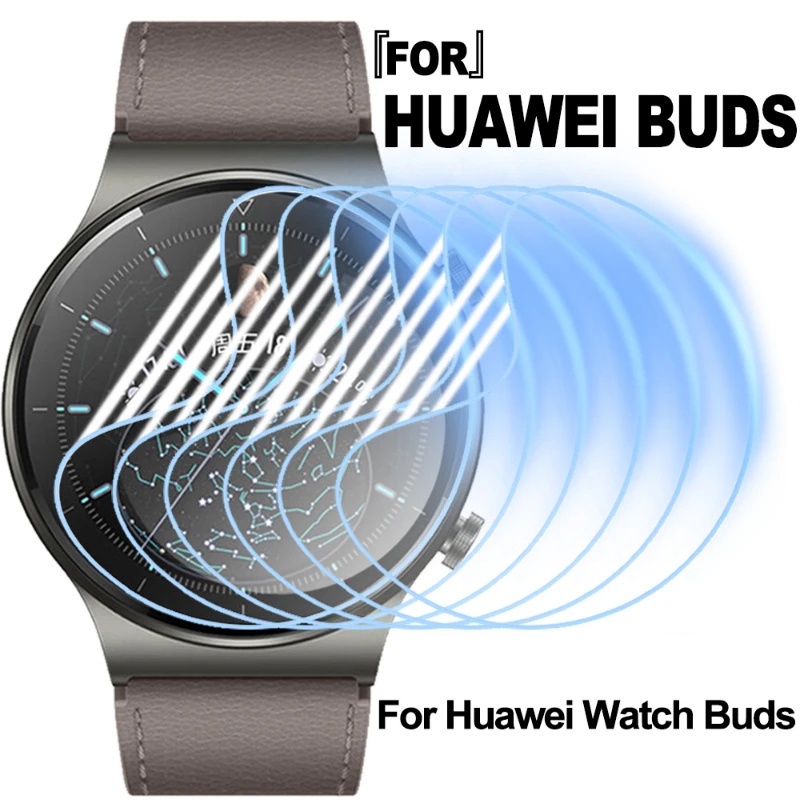 Anti Gores Cakupan Penuh Film Pelindung Gelang Pintar Tahan Air TPU Film HD TPU Transparan Lembut Hydrogel Film Untuk SmartWatch Bening Pelindung Layar Untuk Huawei WATCH Buds