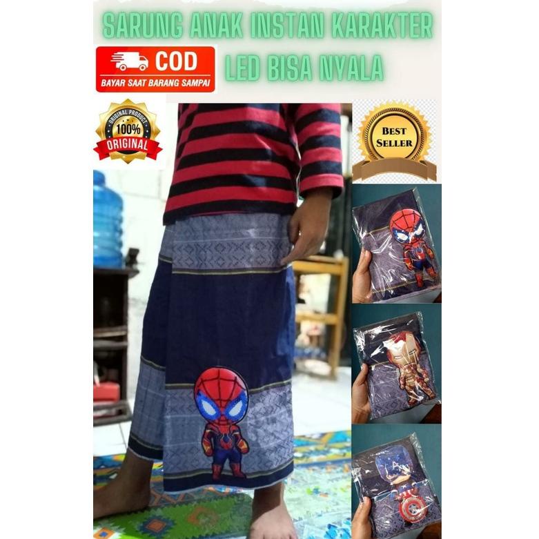 ✅Premium Quality✅ COD Sarung anak instan karakter LED - sarung sunat anak karakter - bukan sarung ce