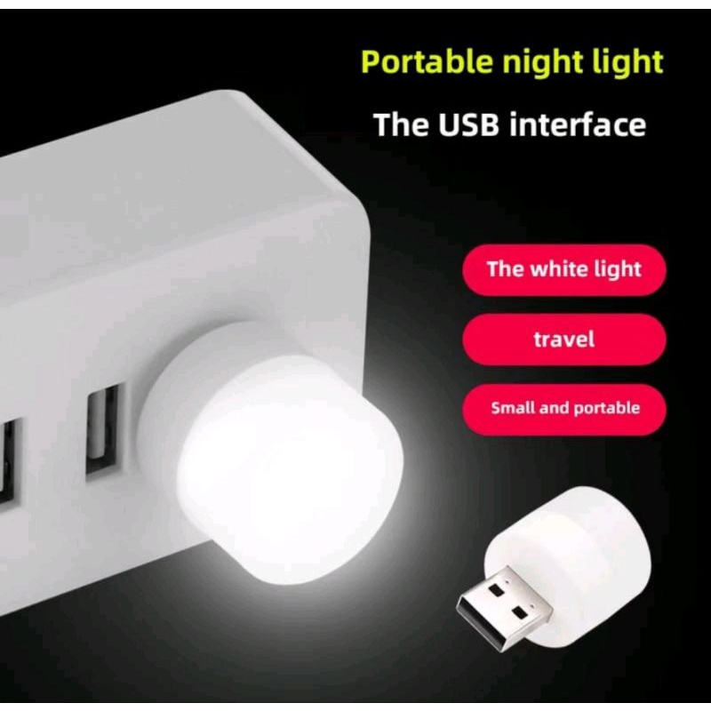 EMERGENCY LAMP / LAMPU USB LED MINI PORTABLE PRAKTIS