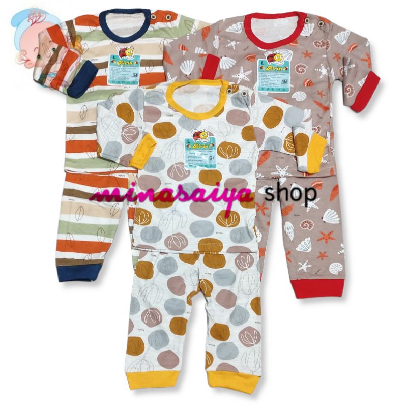 AIRIN BABY Setelan Bayi SNI Lengan Panjang Uk. S - XL