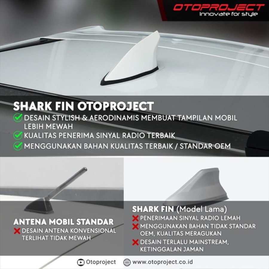 Shark Fin Antena Radio Mobil