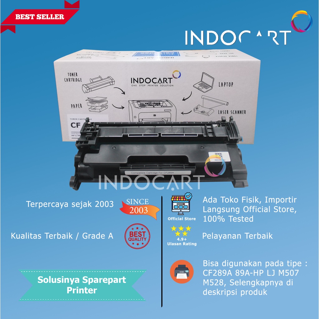 Toner Cartridge Compatible CF289A-Printer HP M507 MFP M528-dengan chip