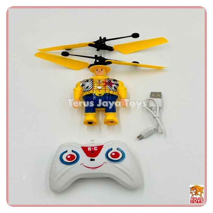 Terlaris Mainan Helikopter Robot Sensor Tangan Drone Helikopter Terbang Charger