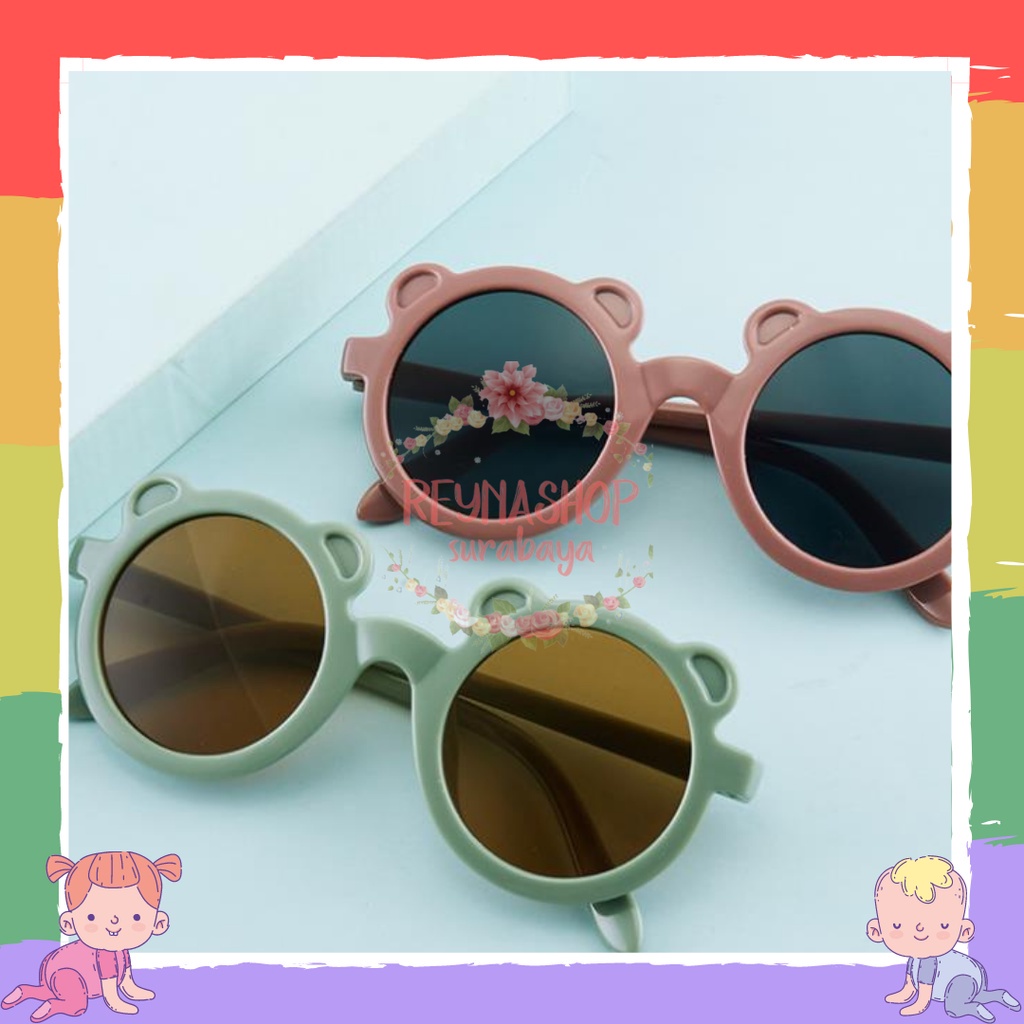 Kacamata Anak New Trend/Fashion Anak Terbaru Telinga Beruang kacamata hitam High Quality Import Kacamata Fashion