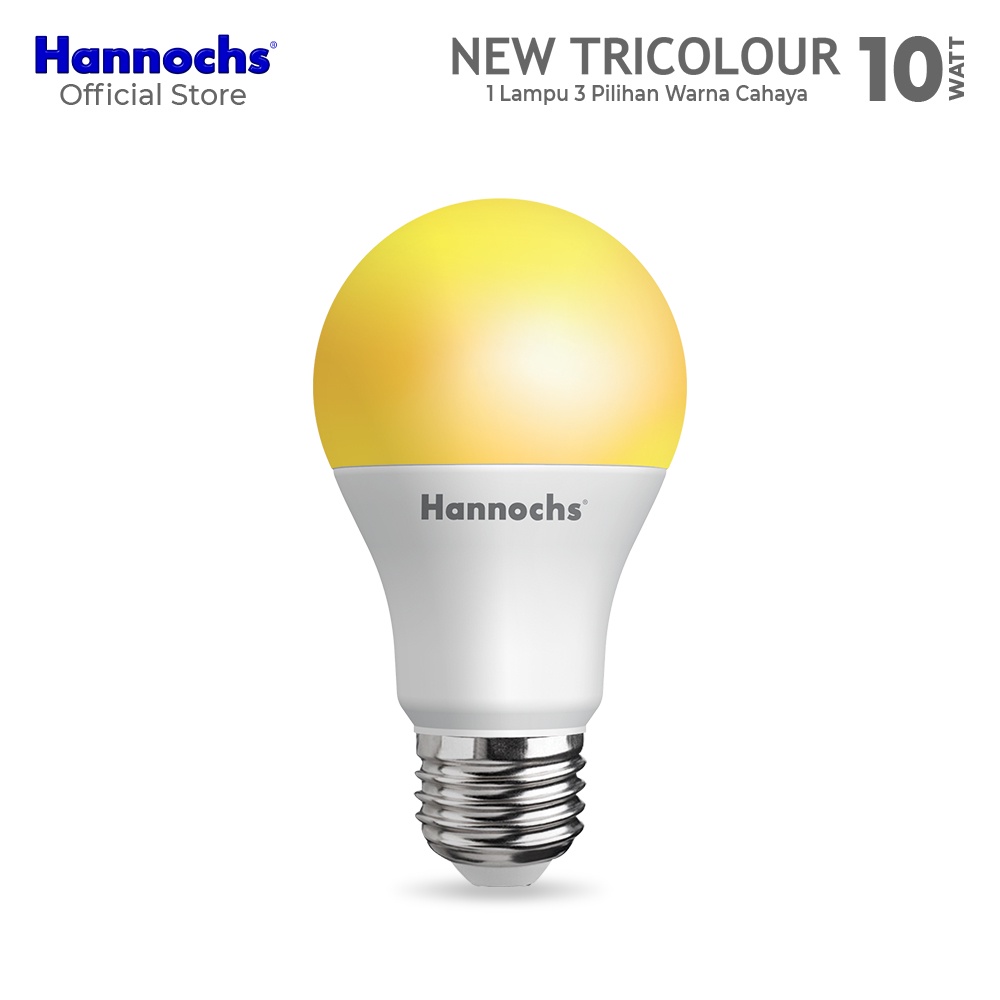 Hannochs New Tricolour Bohlam Lampu LED 3 Warna Multifungsi 10-12 Watt