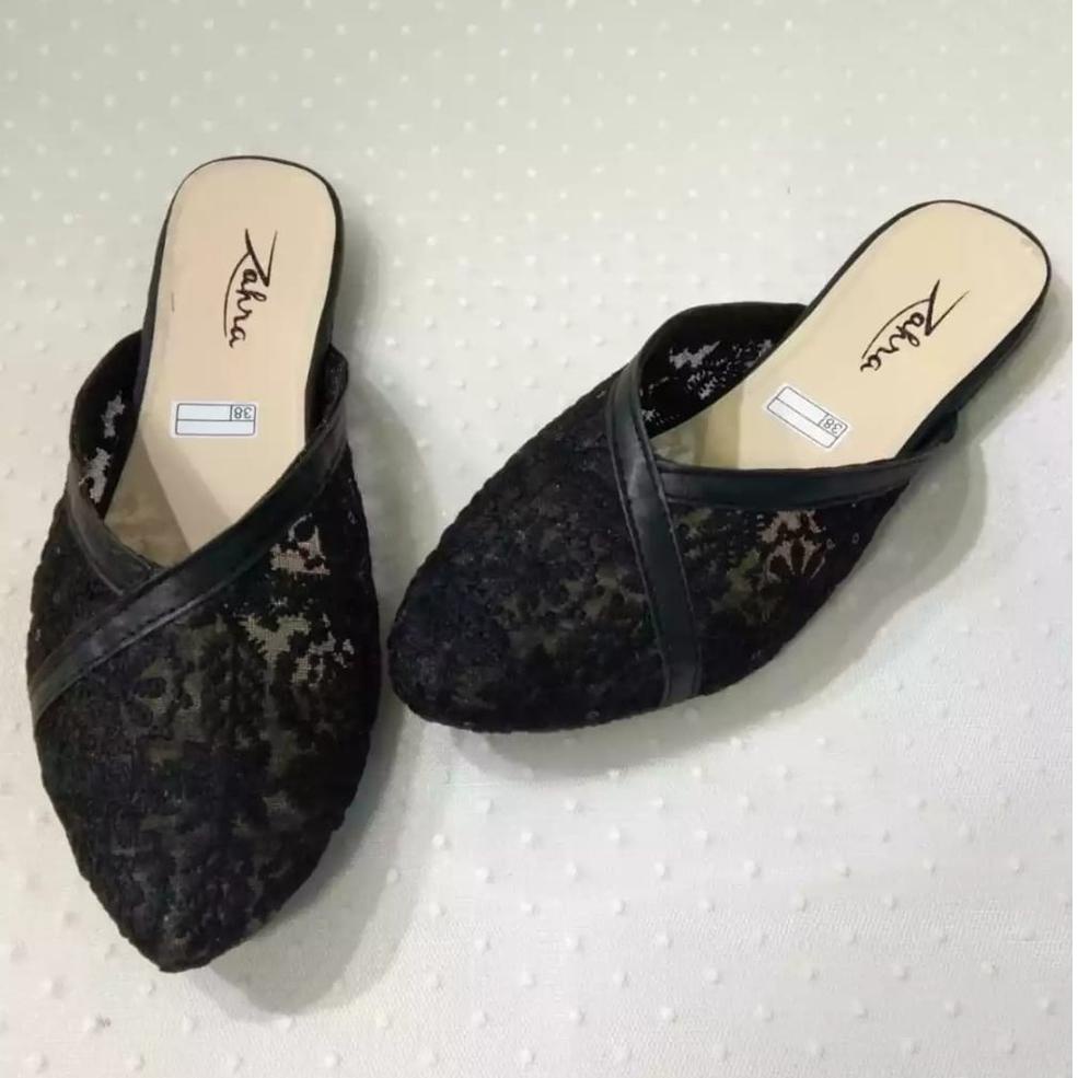 [Bayar ditempat] Arlaine Monroe sandal slop wanita / sandal brukat / sandal slop brukat / selop wani