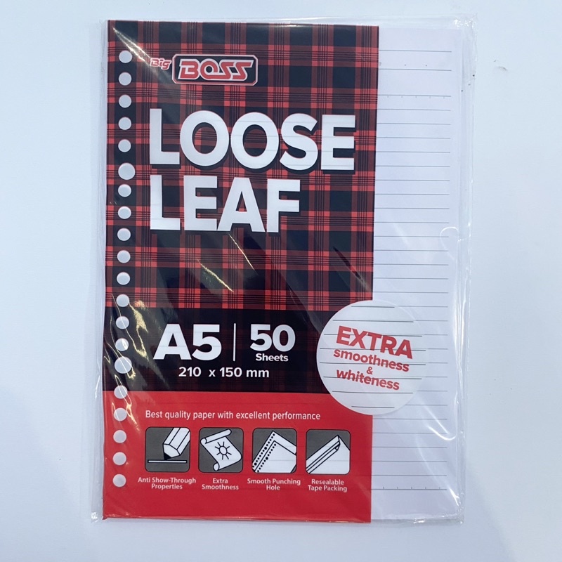 

KERTAS LOOSE LEAF UKURAN A5 KERTAS BINDER