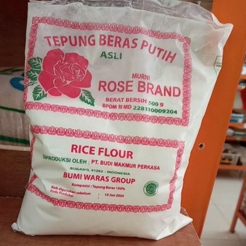 

Tepung beras putih Rose Brand 500 g