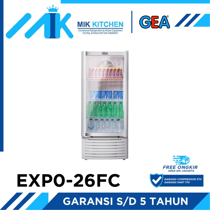 KULKAS SHOWCASE GEA EXPO 26FC PENDINGIN MINUMAN / DISPLAY COOLER ORIGINAL