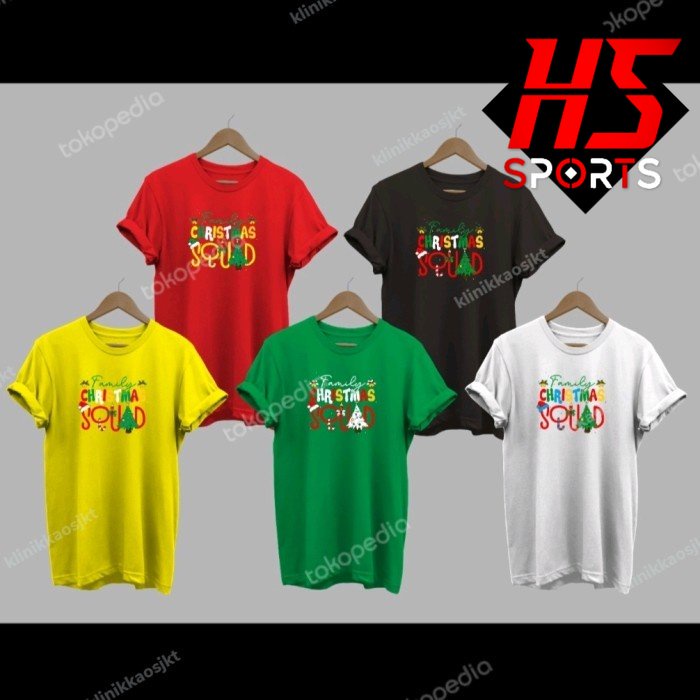 KAOS NATAL KELUARGA FREE NAMA - BAJU MERRY CHRISTMAS FAMILY SQUAD