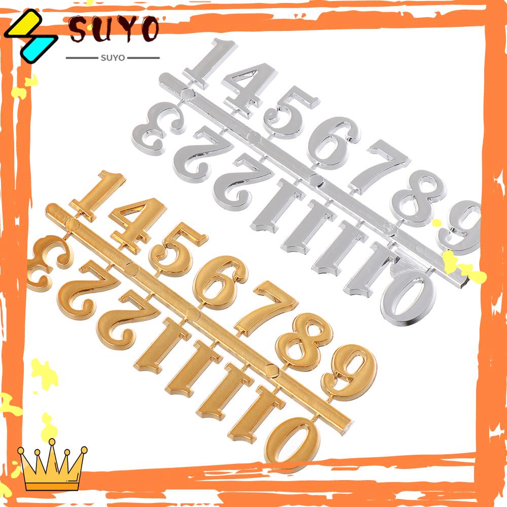 Suyo 1set Jam Angka DIY Pengganti Gadget Repair Arabic Number