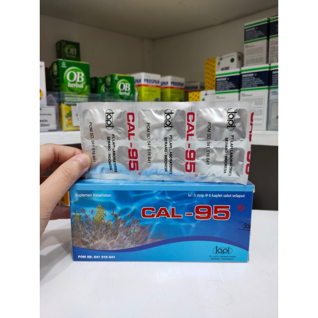 Cal-95 Strip Isi 6 Tablet Obat Original