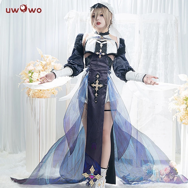 UWOWO Game Honkai Impact 3 Aponia Cosplay Signet of Discipline Cosplay Costume For Women Girl Full Set Outfi