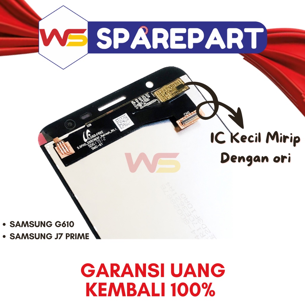 Wibawa Otomotif Lcd Samsung G610 - Samsung J7 Prime - Oled 2 - Original Fullset Touchscreen