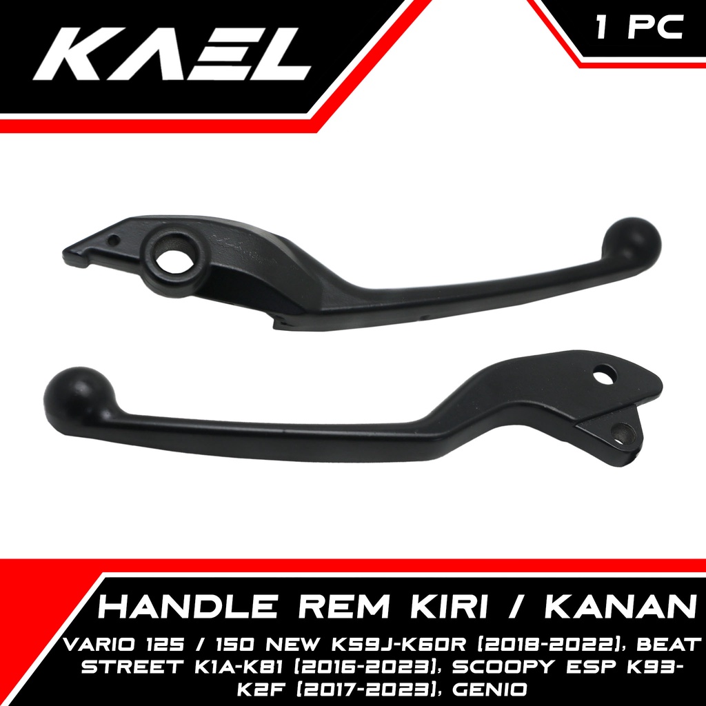 Handle Rem Kiri / Kanan Honda Vario 125 150 New K59J-K60R &amp; Beat Street K1A-K81 &amp; Scoopy eSP K93-K2F &amp; Genio Handel Hendel Hendle Brake Lever