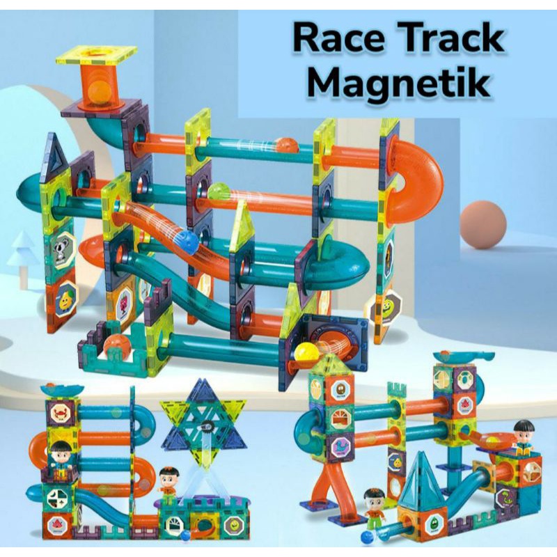 Magic Magnetic Blocks Marble Run Puzzle Magnet Magnetic Marble Race