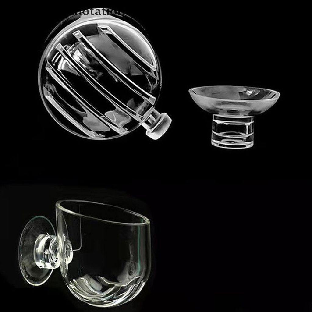 [HeavenDenotation] 1pc Dekorasi Aquarium Gantung Ikan Mini Crystal Glass Pot Cylinder Cup HDV