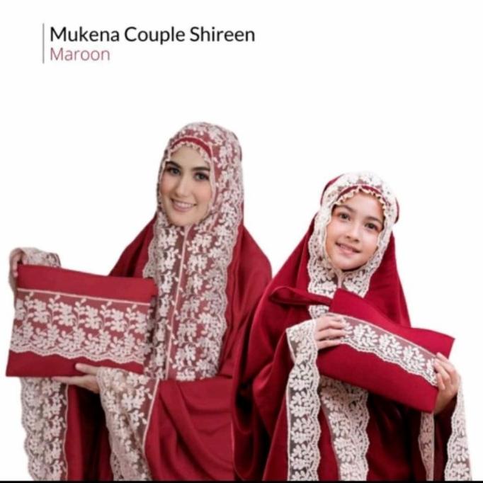 MUKENA COUPLE SHIREEN-MUKENA IBU DAN ANAK SHIREEN-MUKENA BORDIR MEWAH