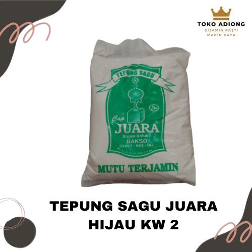 

TEPUNG SAGU JUARA HIJAU KW 2 (400GR)