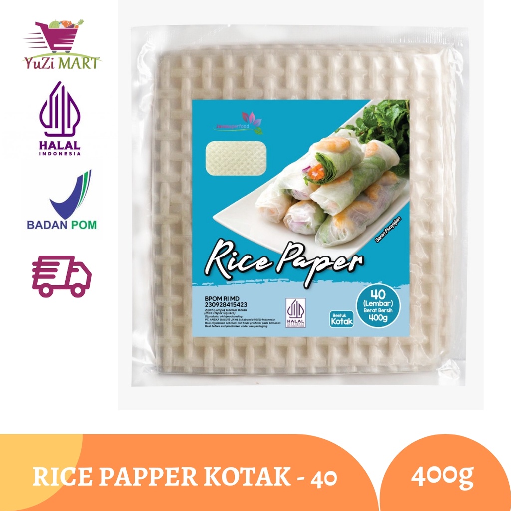 

Rice Paper / Kulit Lumpia Vietnam KOTAK isi 40 Lembar