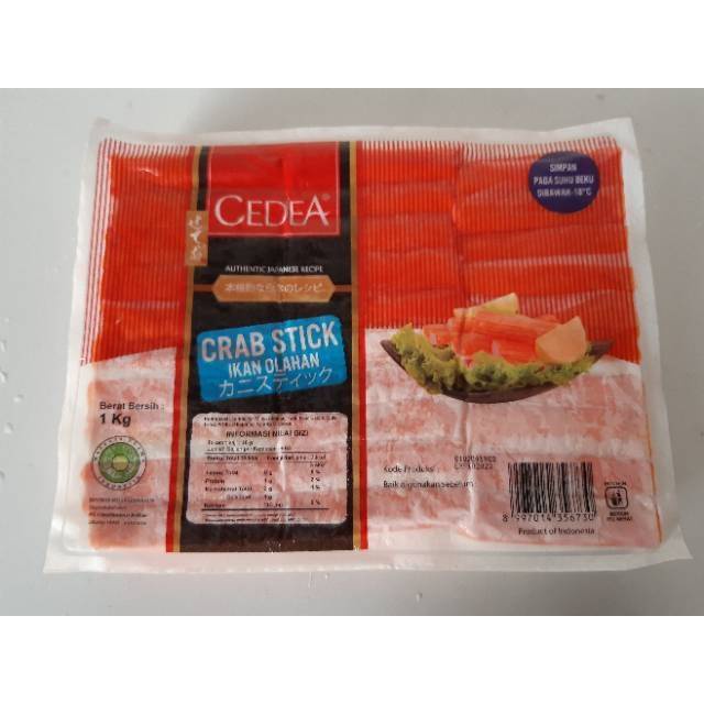 

Cedea Crab Stick Kemasan 250gr dan 1kg