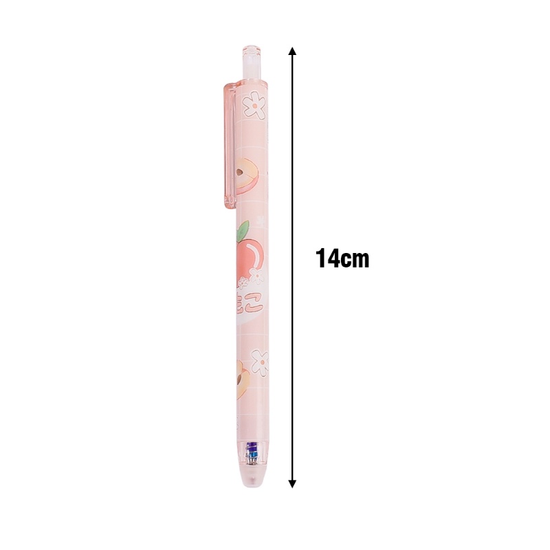 [Harga Grosir] [Unggulan] Kawaii Push Erasable Gel Pen 0.5mm Biru Refill Bolpoin Kreatif Siswa Menulis Tanda Tangan Pena Perlengkapan Alat Tulis Kantor Sekolah