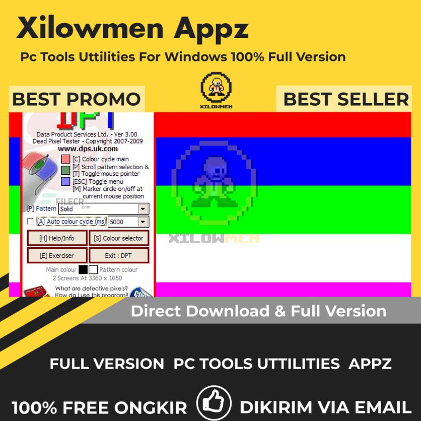 [Full Version] Dead Pixel Tester (DPT) Pro PC Tools Software Utilities Lifetime Win OS