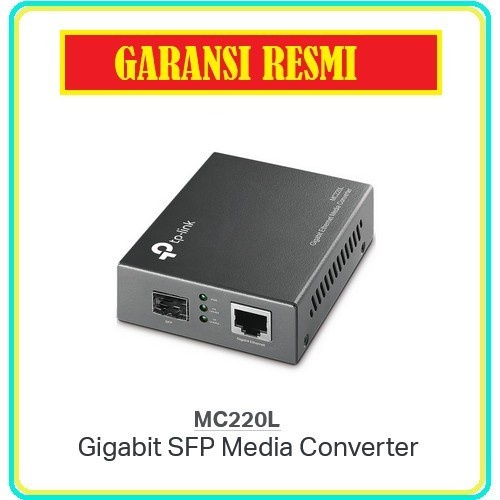 TPLINK MC220L Gigabit Ethernet SFP Media Converter