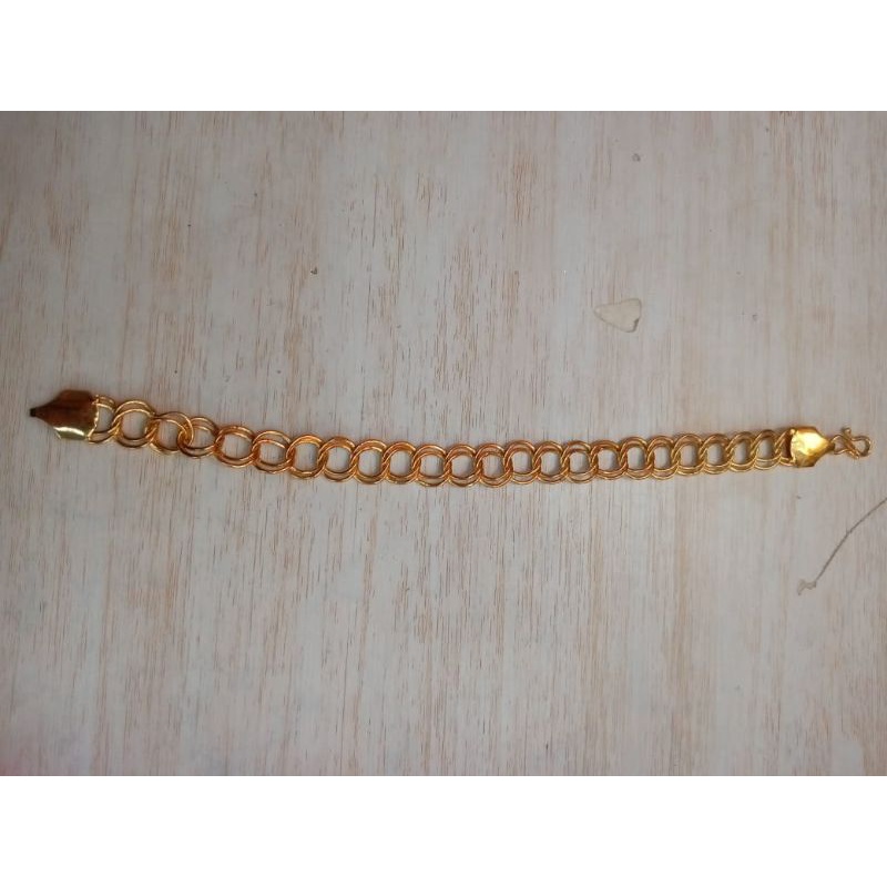 Gelang Tangan Rantai Gold Lapis Emas Arab Dubai India