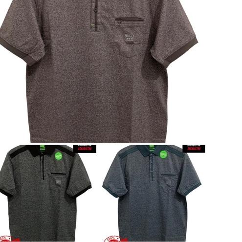 ◊ Kaos Kerah Fasion Pria HUGO CLASS Original Poly Bintik Bercak SYROPEP  M-XXL (Kancing Kantong) ➷