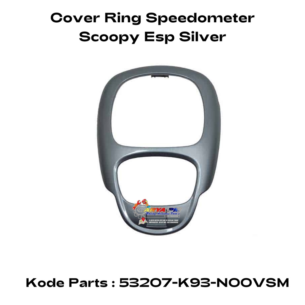 Cover Ring Speedometer Honda Scoopy (2017-2020) Silver Original AHM 53207K93N00VSM