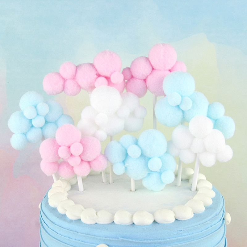 Topper Cupcake Bentuk Awan Lucu Untuk Dekorasi Pesta Ulang Tahun / Pernikahan / Baby Shower