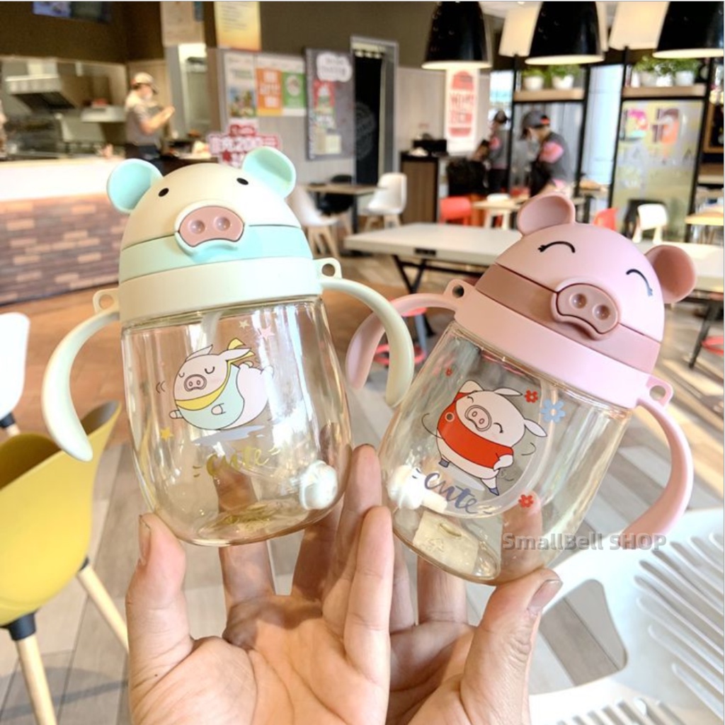 [TOKO BEST SHOP]BOTOL JERAMI ANAK/Botol Kartun /Botol Minum Anak/Karakter Rabbit Bear Tutup Clip / Import / Botol Minum Bayi Gelas Anak Balita Training Cup Baby Viral / Botol Minum Bayi Sedotan Lucu Anak / Botol Minum 415 ML /