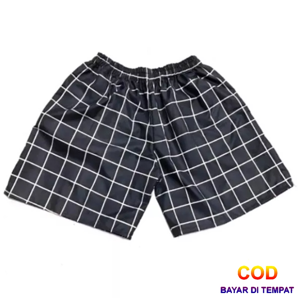 ✅COD Celana Boxer Kolor Pendek Pria Wanita Cowok Cewek Distro