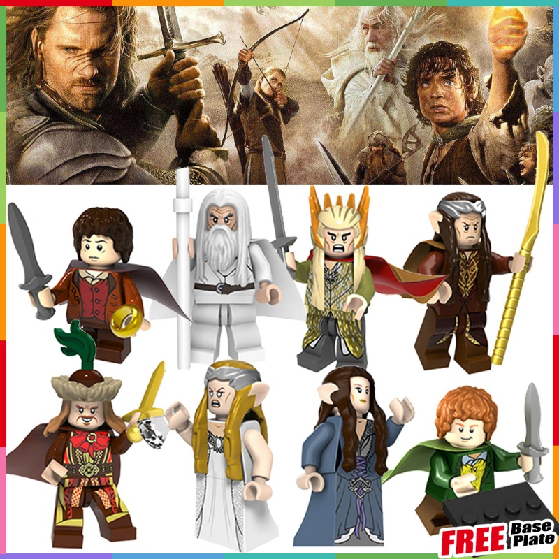 Galadriel Minifigures Gandalf Thranduil Merlin Elrond Mini Figure Elven King The Lord of The Rings Hadiah Ulang Tahun