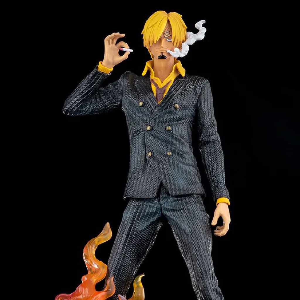 Xo Anime One Piece Sanji Smoking Insert Grandista PVC Action Figure Model Boneka OL