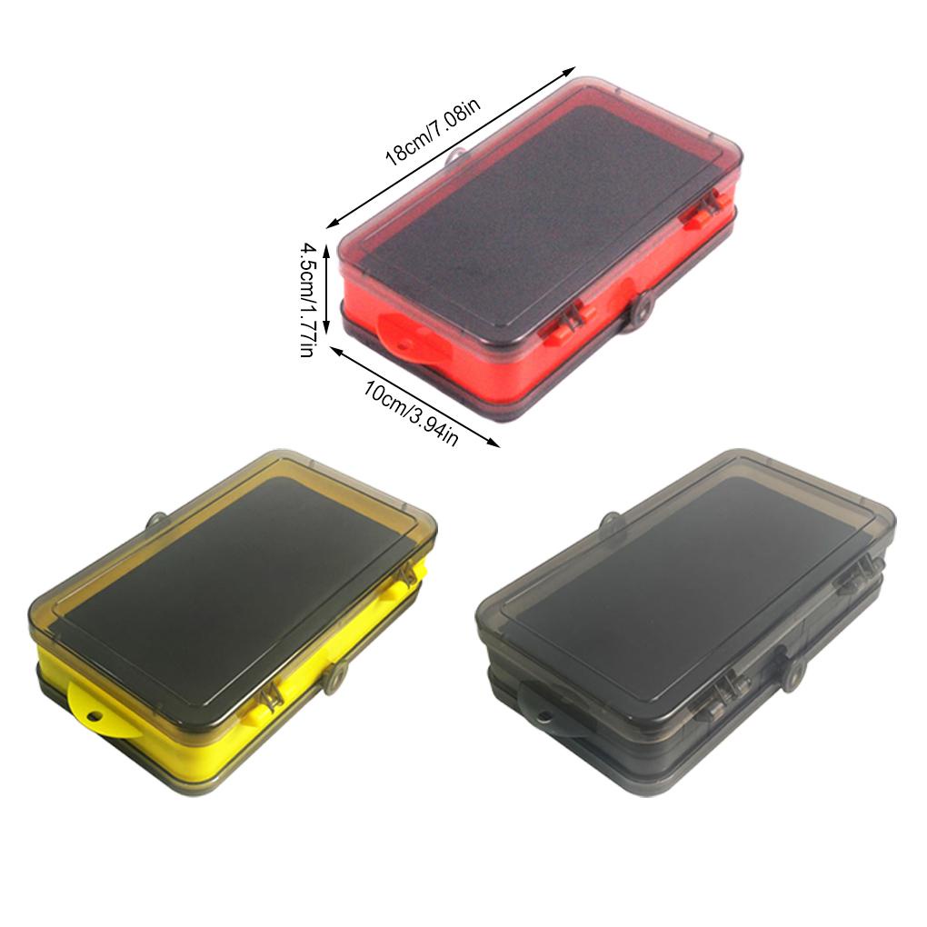 Huit Kotak Pancing Penyimpanan Umpan Lure Dua Sisi Tackle Tray Tools Container Clear Hook Gear Outdoor Grids Praktis Portable