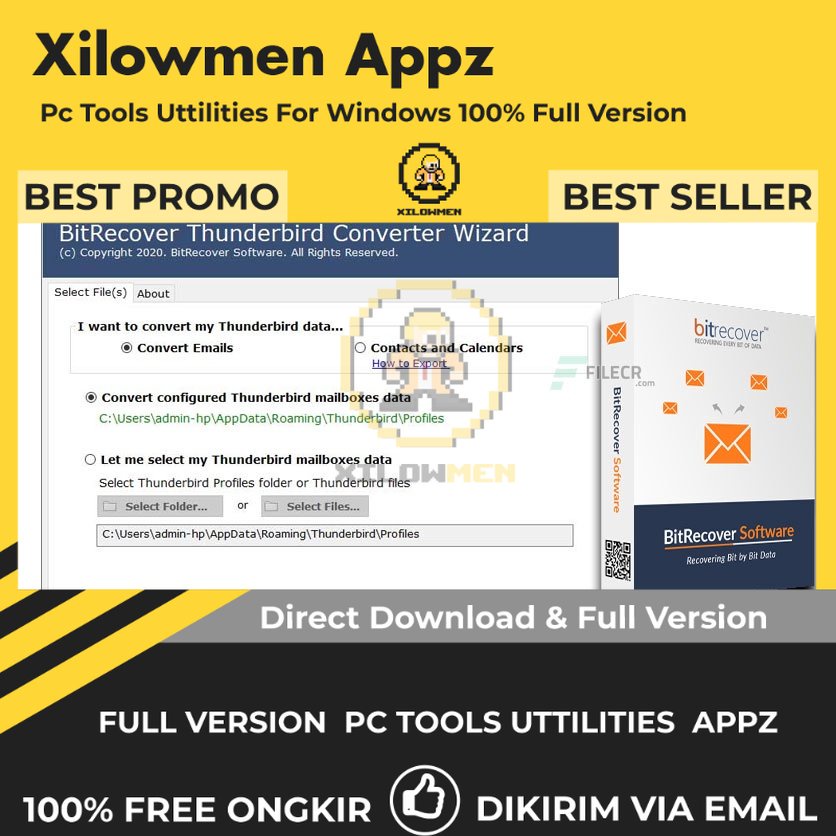 [Full Version] BitRecover Thunderbird Converter Wizard Pro PC Tools Software Utilities Lifetime Win OS