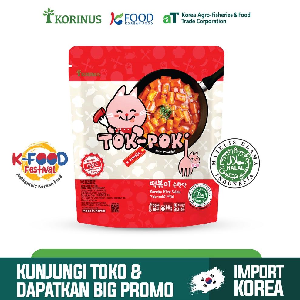 

5.5 COD Korinus K - Bunsik Tokpoki MILD / Tteokbokki / Toppoki / Tok-Poki Instant/Tokpoki Pedas Halal MUI