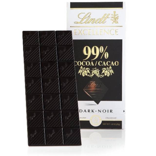 

✨NEW✨ -Khas Lindt Dark Chocolate 99% Dark Chocolate / Coklat Healthy Brain Booster 50 gram- 1.1.23