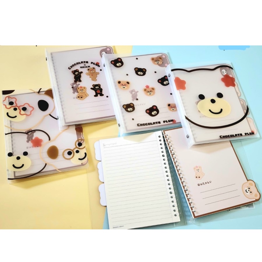 

BUKU BINDER A5 / NOTEBOOK SPIRAL A5 FANCY WENGU B0193