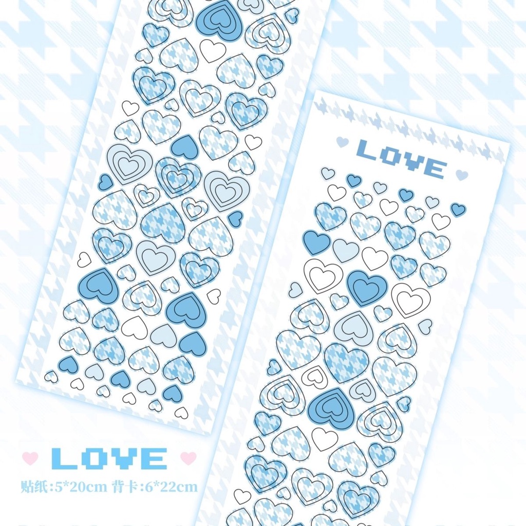 Galicici Stiker Motif Seribu Burung Love Series Original/Stiker Bahan DIY Foto Dalam Negeri