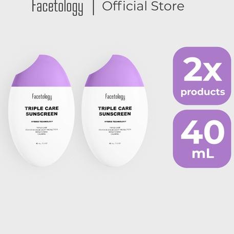 ➾ FACETOLOGY Bundling Triplecare Sunscreen 2pcs ➧