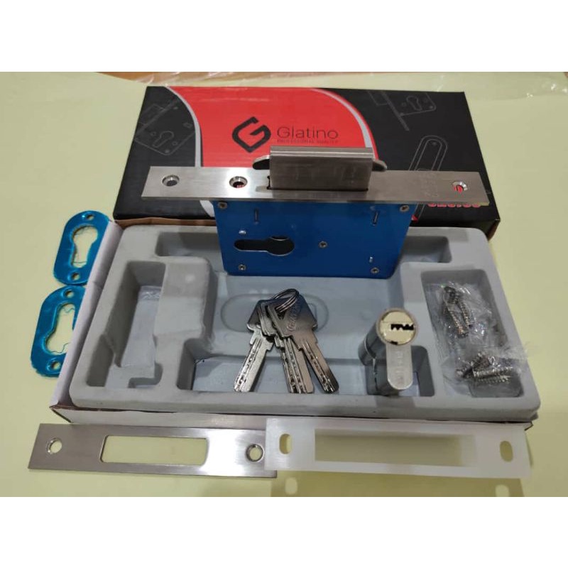 Body Sliding Glatino / Kunci Pintu Sliding / Kunci Mekar Glatino / Kunci Pintu Geser