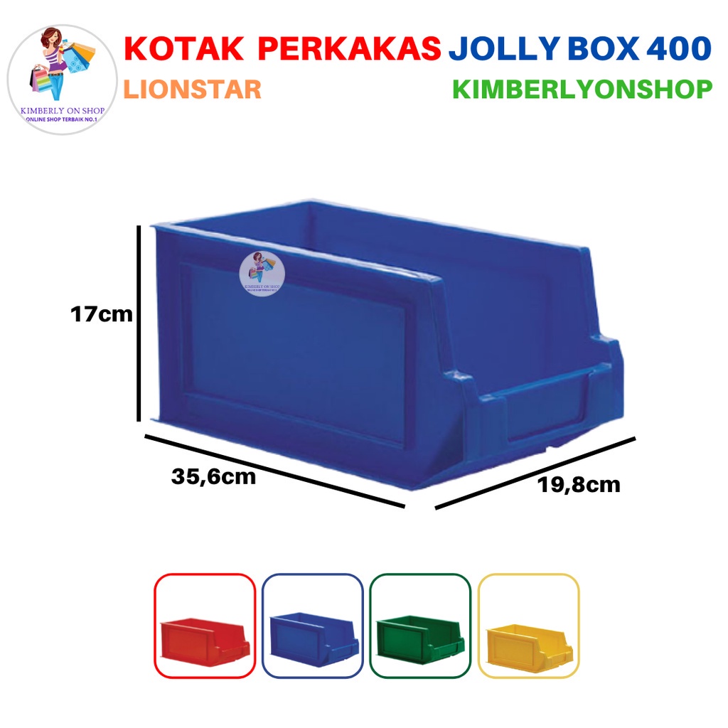 Kotak Tempat Perkakas Sparepart Case Serbaguna Jolly Box 400 Lion Star