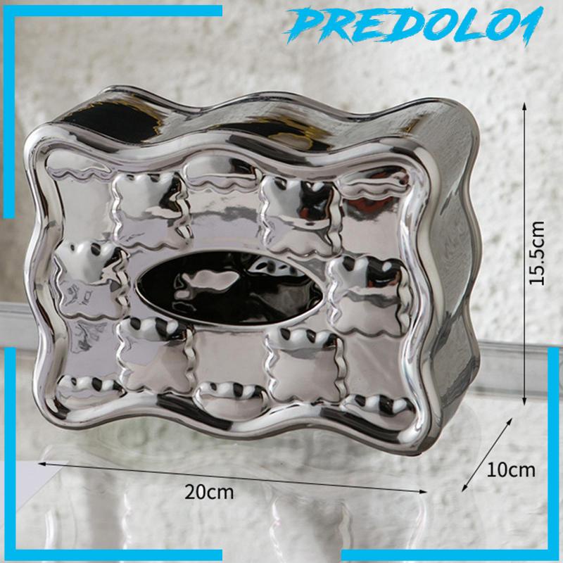 [Predolo1] Kotak Penyimpanan Cover Tissue Box Keramik Vintage Untuk Hotel Rumah Restoran