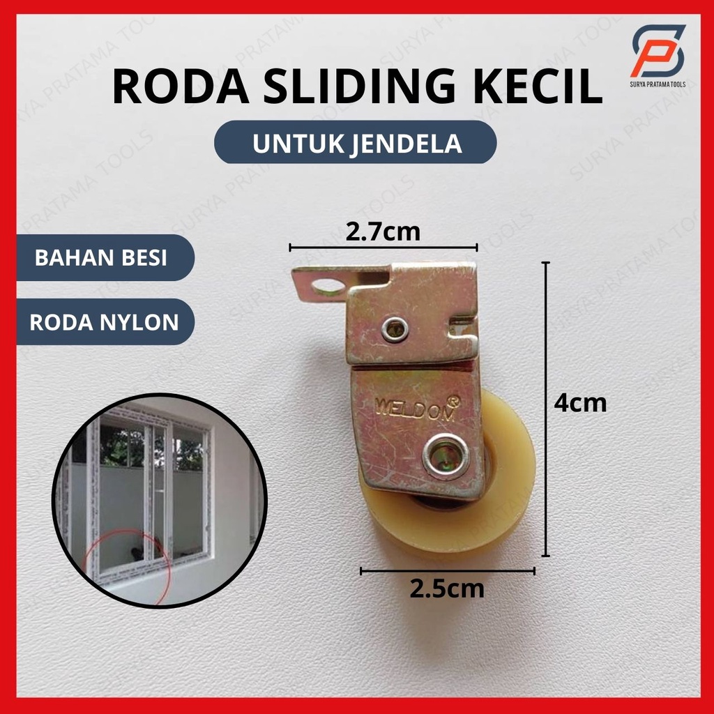 Roda Sliding Jendela / Roda Geser Jendela / Window Sliding Wheel Weldom