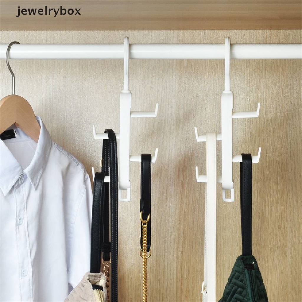 [jewelrybox] Hemat Ruang Multi-layer Gantungan Kait Lemari Rak Baju Syal Belt Organizer Butik