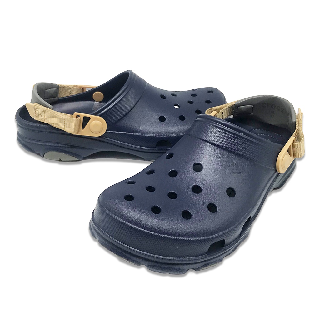 Sandal Crocs Classic All-Terrain Clog Unisex Casual Shoes / Sepatu Sandal Pria Wanita / Sandal Kasual - Navy